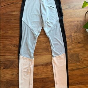 Puma Light Blue and Pink Panel Leggings